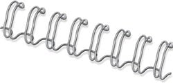 Bindringen metaal Fellowes 8 mm zilver doos van 100 stuks