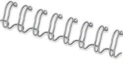 Bindringen metaal Fellowes 12 mm zilver doos van 100 stuks