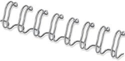 Bindringen metaal Fellowes 12 mm zilver doos van 100 stuks
