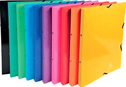 Exacompta Iderama ringmap voor A4 2 ringen van 15 mm met elastosluiting geassorteerde kleuren