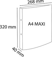 Exacompta ringmap Chromaline ft A4 maxi, 2 ringen van 3 cm, geassorteerde pastelkleuren-4