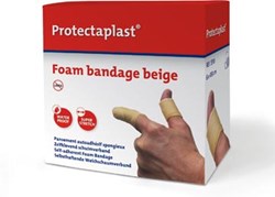 Waterbestendige pleisters beige Protectaplast zelfklevend schuimverband 6 cm x 4,5 m op rol