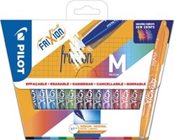 Pilot roller Frixion Ball, blister van 15 stuks in geassorteerde kleuren