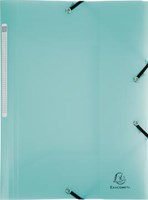 Exacompta Chromaline elastomap met 3 kleppen, met rugetiket, geassorteerde pastelkleuren-2