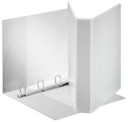 Esselte personaliseerbare ringmap PP voor ft A4 maxi rug van 6,3 cm , 4 D-ringen van 40 mm, wit