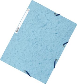 Exacompta elastomap 3 kleppen A4 geassorteerde kleuren pak van 10-3