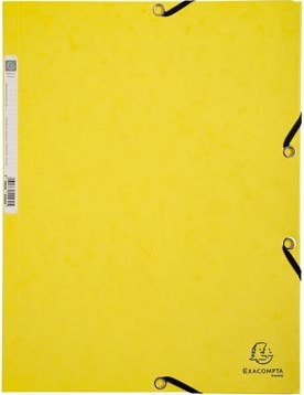 Exacompta Aquarel elastomap uit glanskarton, ft A4, met 3 kleppen en elastiek, in geassorteerde kleuren-2