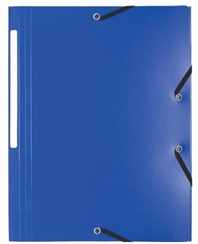 Exacompta elastomap  met etiket Blauw