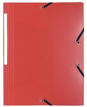 Exacompta elastomap  met etiket Rood