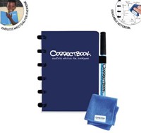 Correctbook A6 gelijnd uitwisbaar / herbruikbaar notitieboekje blauw