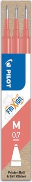 Pilot vulling voor Frixion Ball en Frixion ball clicker koraal roze doosje met 3 stuks