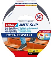 Tesa anti-slip tape, ft 5 m x 50 mm, zwart