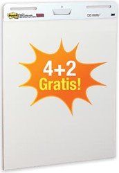 Post-it meeting chart 63,5 x 77,5 cm blanco 30 vel pak van 4 + 2 gratis