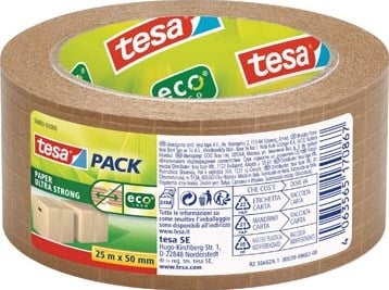 Verpakkingstape Tesa 56000 Eco papier ultra strong 50mmx25m