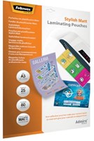 Lamineerhoezen A3 mat 160 micron (2 x 80) 25 stuks Fellowes Admire Stylish