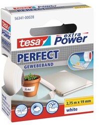 Textieltape 19 mm x 2,75 m wit