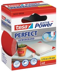 Textieltape 38 mm x 2,75 m rood