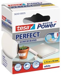 Textieltape 38 mm x 2,75 m wit