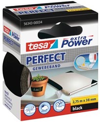 Textieltape 38 mm x 2,75 m zwart
