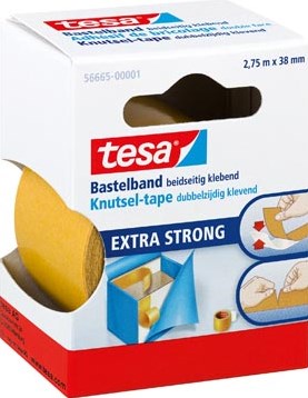 Dubbelzijdige plakband Tesa knutseltape 38mmx2.75m