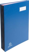 Exacompta handtekenmap voor 24 x 35 cm uit karton overdekt met pvc 20 indelingen blauw-3