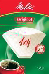 Koffiefilters Melita 1x4 pak van 40 filters