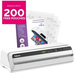 A3 lamineerapparaat Fellowes Jupiter + Bonus Pack van 200 lamineerhoezen A4 80 micron