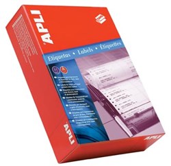 Apli etiketten op kettingpapier 1 rij 88,9 x 36 mm doos van 4.000 stuks breedte vel: 114,3 mm
