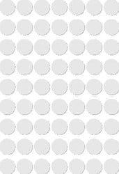 Apli ronde etiketten 10mm wit