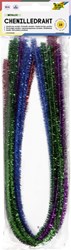 Chenille draad Folia metallic assorti
