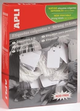 Apli draadetiketten 13 x 20 mm 387 doos van 1.000 stuks