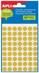 Apli ronde etiketten 10mm geel