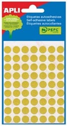Apli ronde etiketten 10mm geel