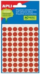 Apli ronde etiketten 10mm rood