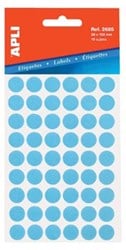 Apli ronde etiketten 13mm blauw