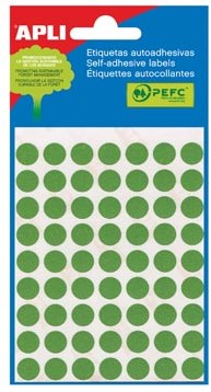 Apli ronde etiketten 13mm groen