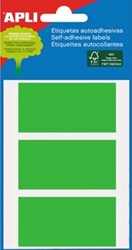 Apli gekleurde etiketten 34x67mm groen