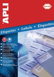 Apli Transparante etiketten 48,5 x 25,4 mm 880 stuks 44 per blad