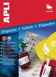 Apli waterbestendige etiketten 64,6 x 33,8 mm 480 stuks 24 per blad doos van 20 blad