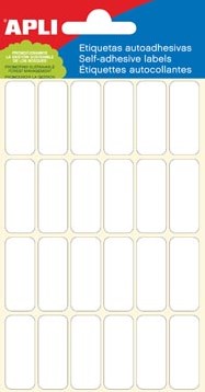 Apli witte etiketten 12x30mm