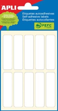 Apli witte etiketten 13x50mm
