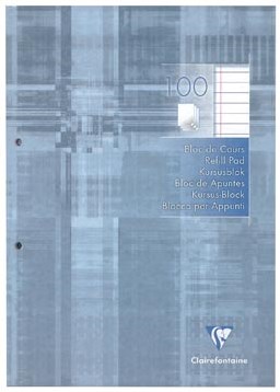 Clairefontaine cursusblok gelijnd met kantlijn