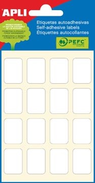 Apli witte etiketten 16x22mm