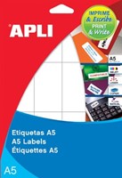 Apli witte etiketten Print & Write 8 x 20 mm 1.890 stuks 126 per blad 1858-2
