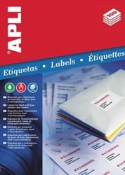 Apli etiketten 63,5 x 38,1 mm ronde hoeken 525 stuks 21 per blad 1992