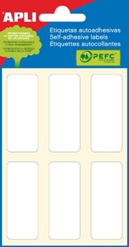 Apli witte etiketten 20x50mm