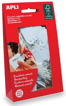Apli draadetiketten 22 x 35 mm 7011 etui van 100 stuks