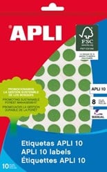 Apli ronde etiketten 19mm geassorteerde kleuren