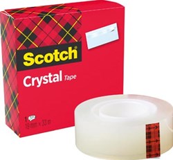 Scotch® Plakband Crystal ft 19 mm x 33 m