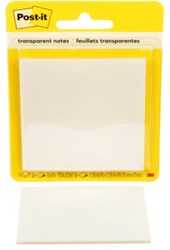 Memoblok Post-it 3M 73x73mm Transparant